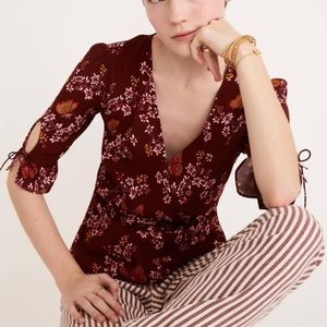 madewell tie sleeve wrap top butterfly sanctuary